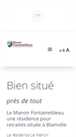 Mobile Screenshot of manoirfontainebleau.ca
